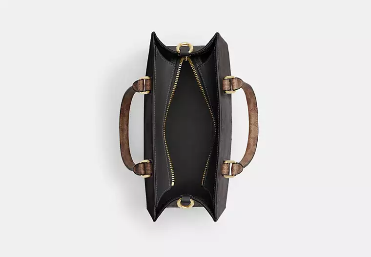 C.O.A.C.H Maggie Small Tote Bag In Blocked Signature Canvas