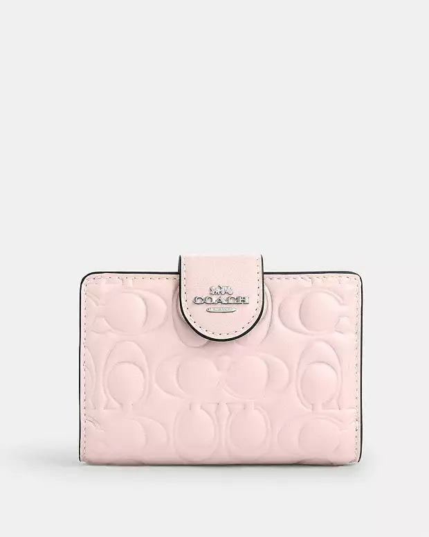 C.O.A.C.H Medium Corner Zip Wallet In Signature