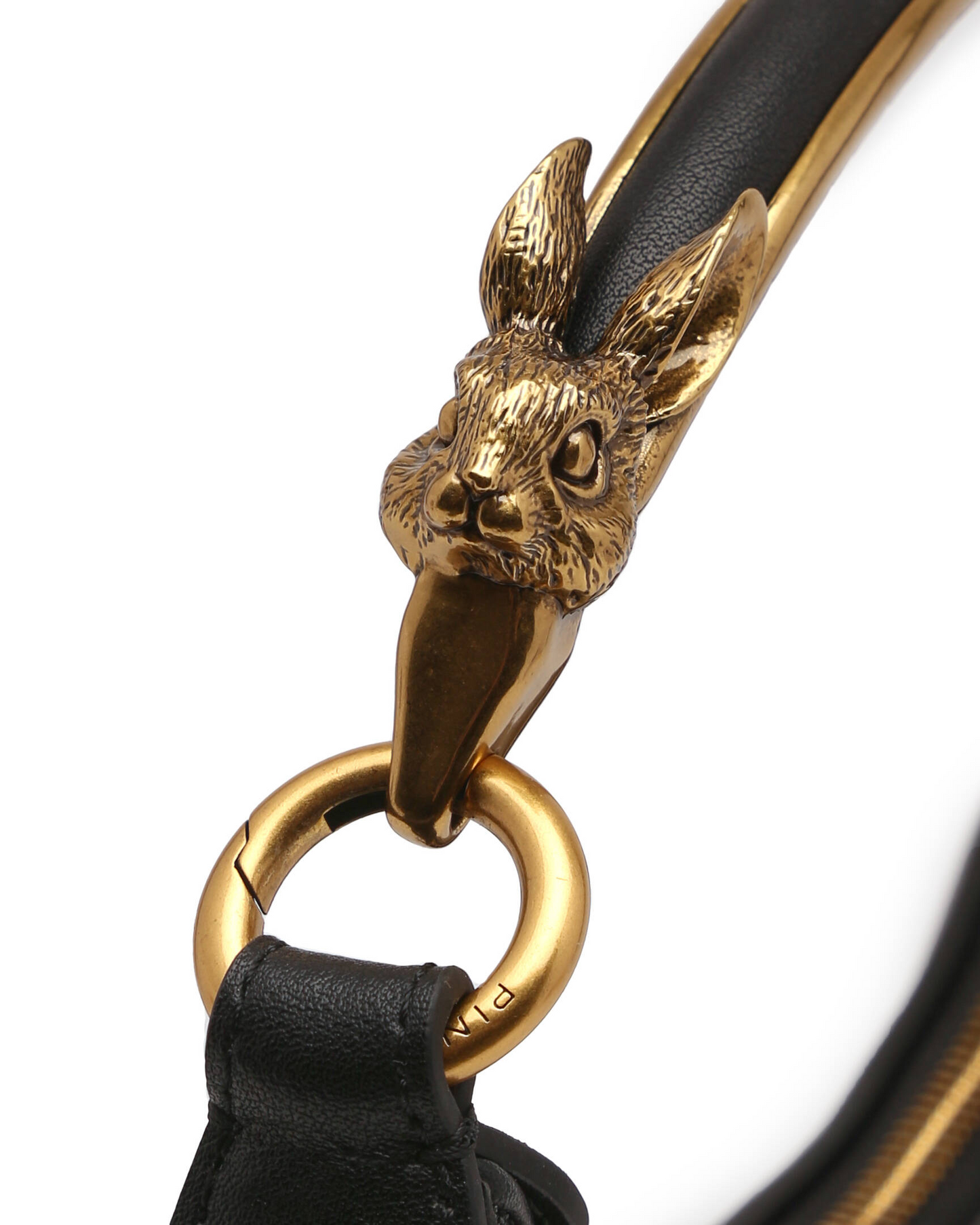 P.I.N.K.O Leather hobo MINI HALF MOON VITELLO SETA