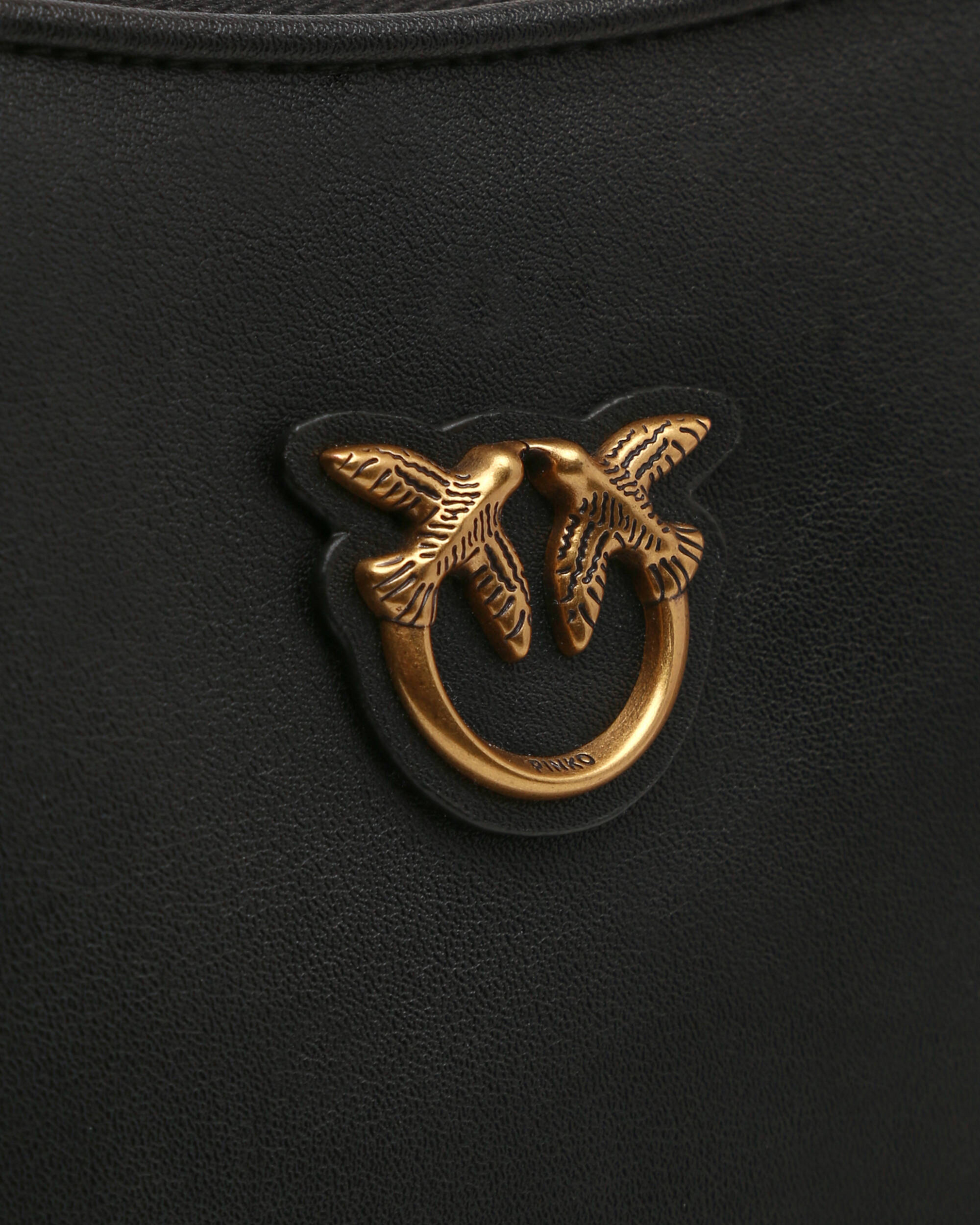 P.I.N.K.O Leather hobo MINI HALF MOON VITELLO SETA