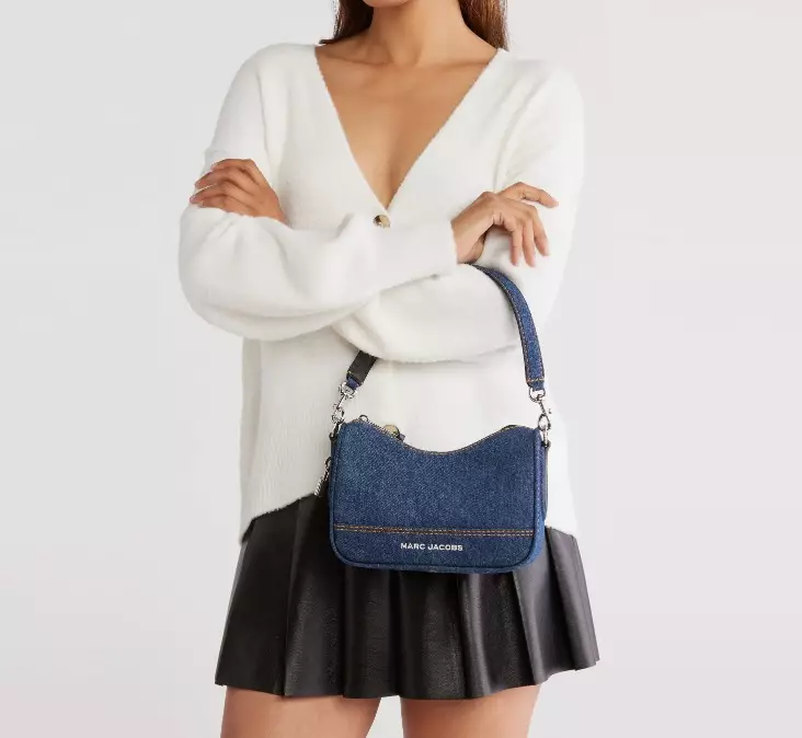 M.A.R.C J.A.C.O.B.S Small Convertible Shoulder Bag Denim New