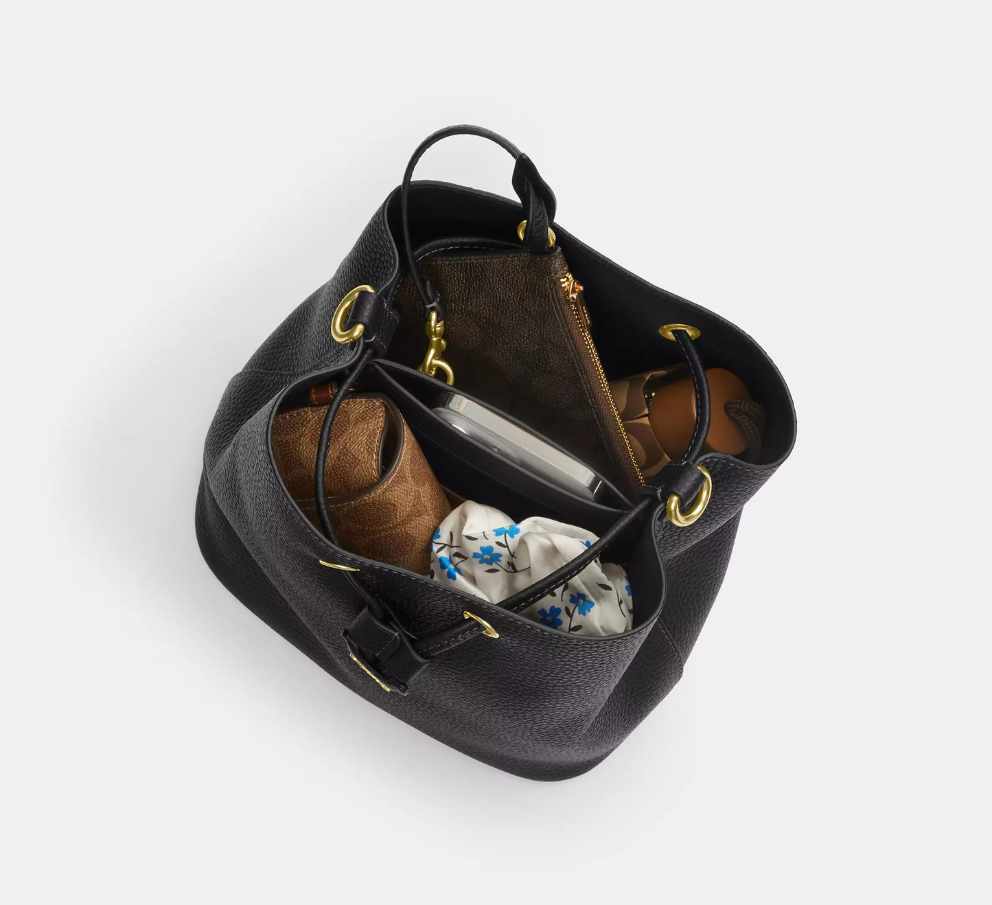C.O.A.C.H Rowan Bucket Bag In Signature Canvas