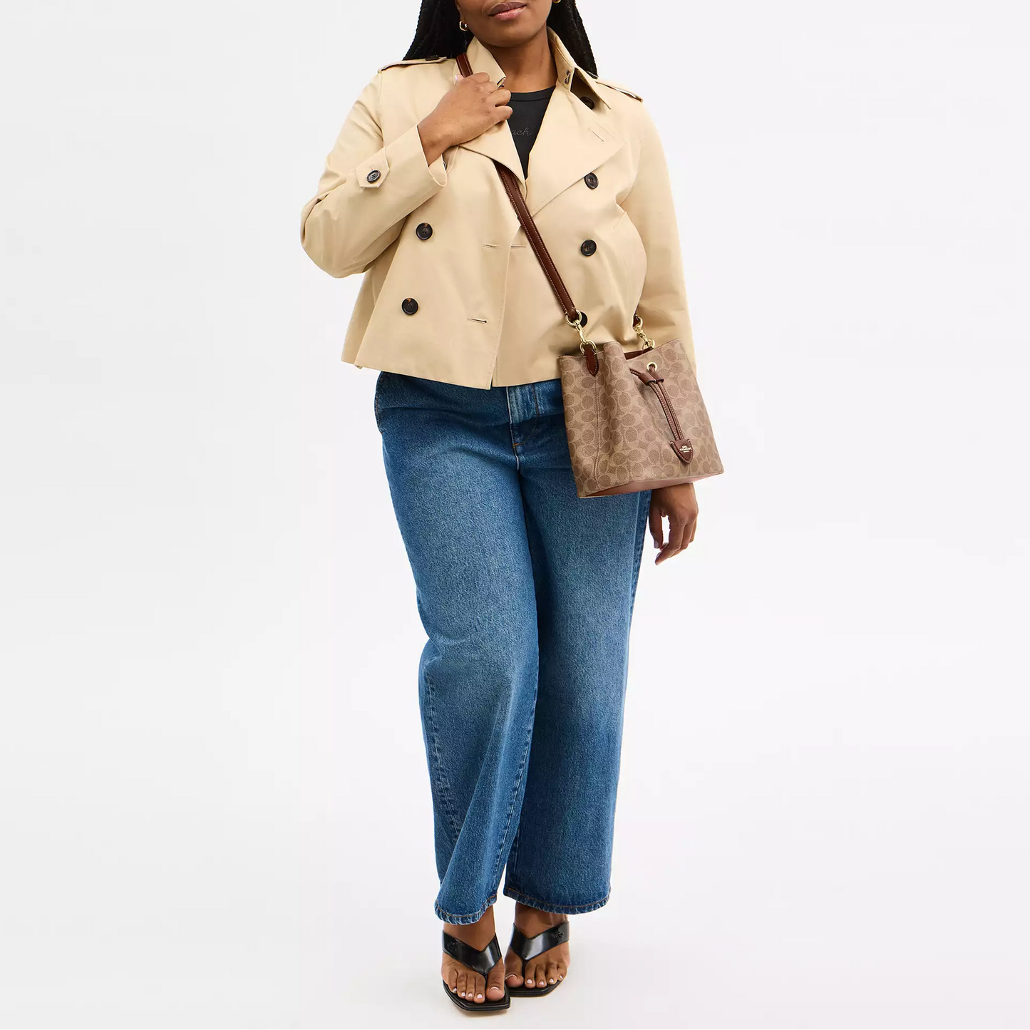 C.O.A.C.H Rowan Bucket Bag In Signature Canvas