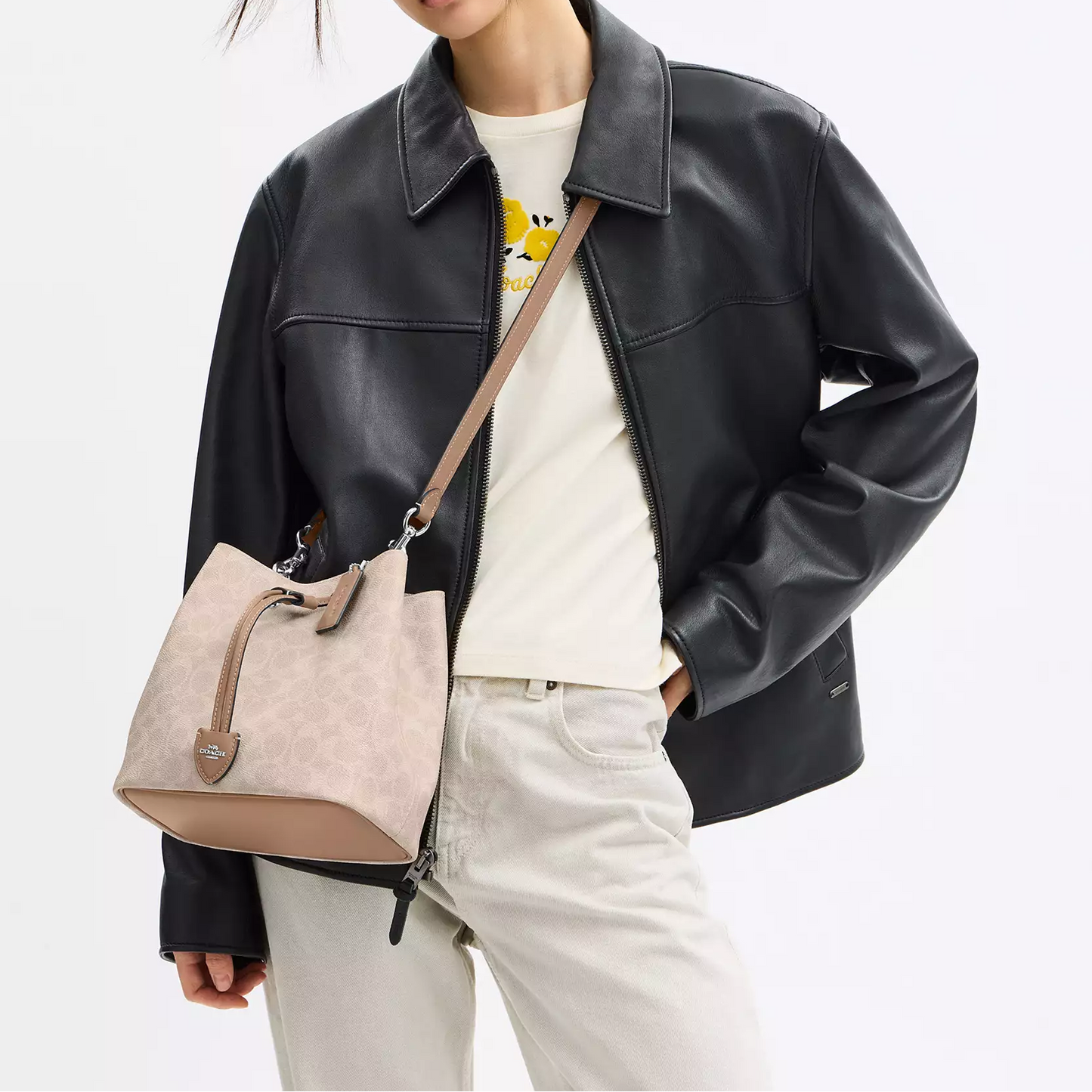 C.O.A.C.H Rowan Bucket Bag In Signature Canvas