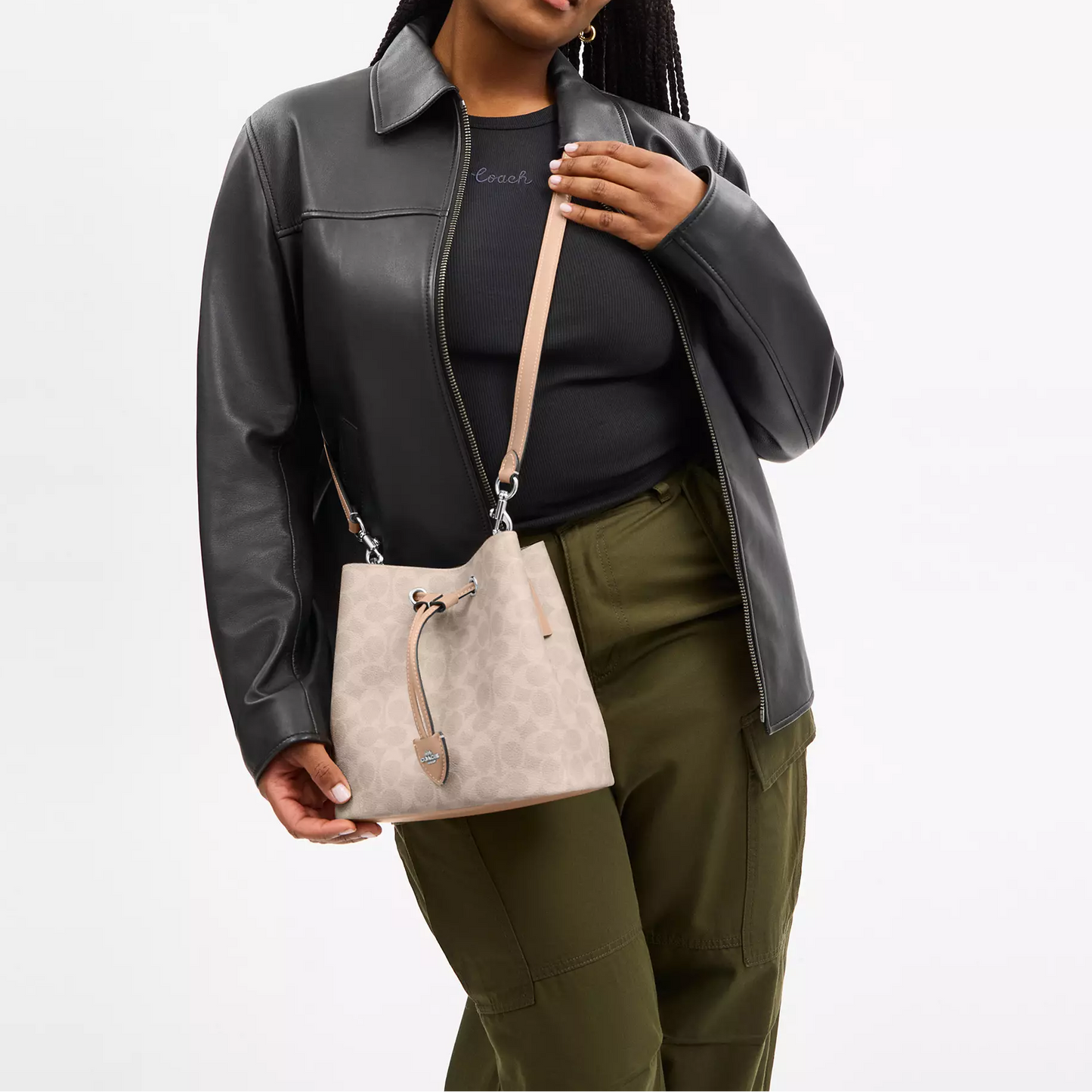 C.O.A.C.H Rowan Bucket Bag In Signature Canvas