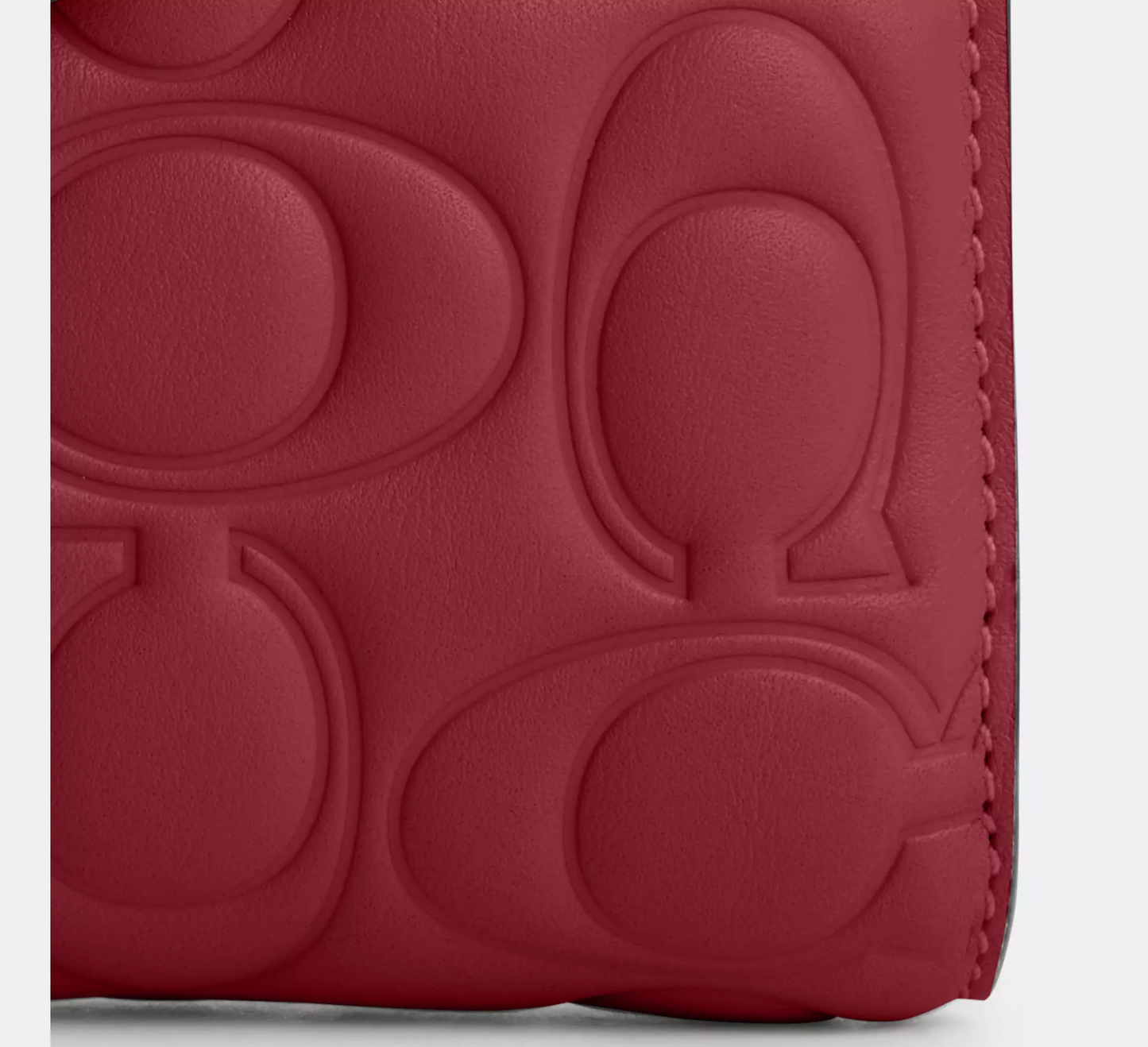 C.O.A.C.H Medium Corner Zip Wallet With Signature Leather