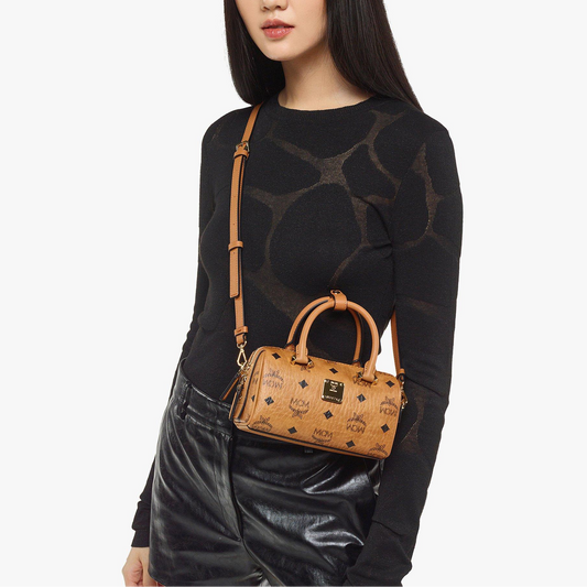 M.C.M Boston Bag in Visetos Original