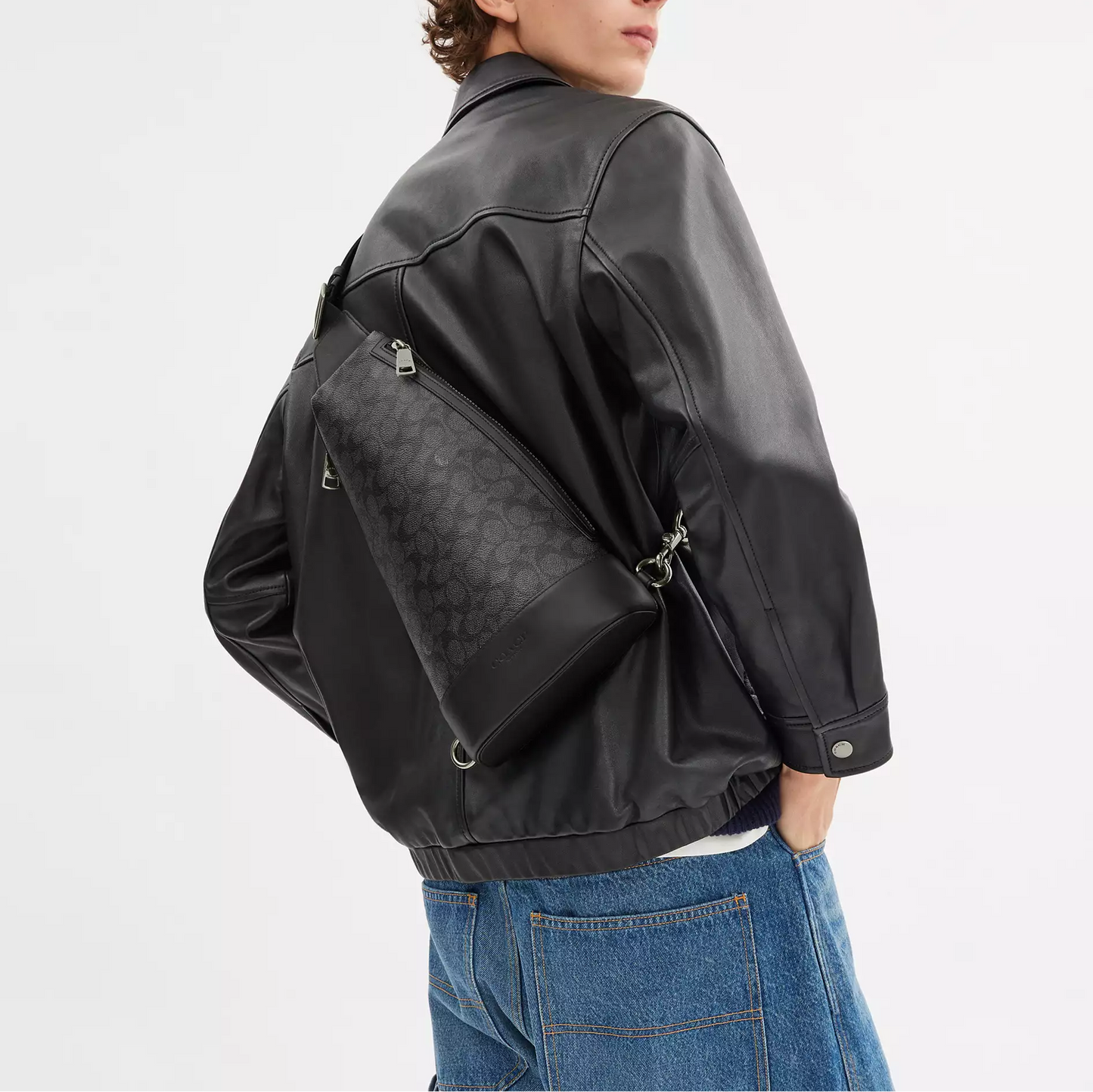C.O.A.C.H Dominic Sling Pack In Signature Canvas