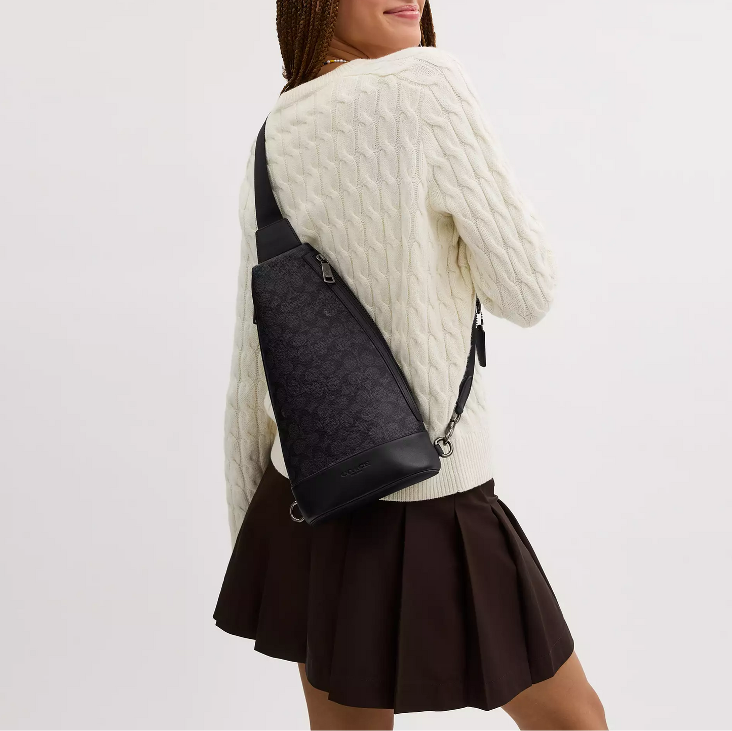 C.O.A.C.H Dominic Sling Pack In Signature Canvas