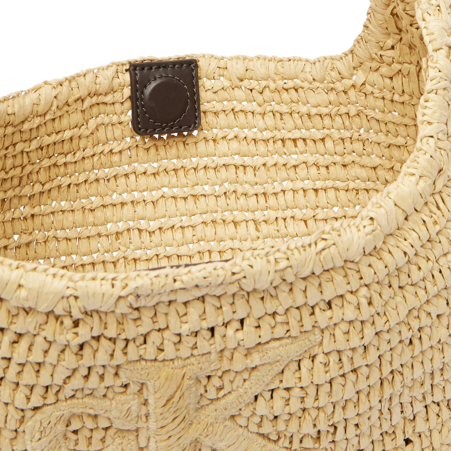 C.A.L.V.I.N K.L.E.I.N  Bold Ck Raffia Sm Shoulder Bag LV04F3449G Brown