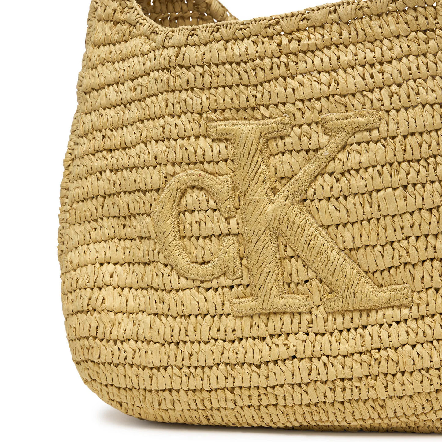 C.A.L.V.I.N K.L.E.I.N Bold Ck Raffia Sm Shoulder Bag LV04F3448G Brown