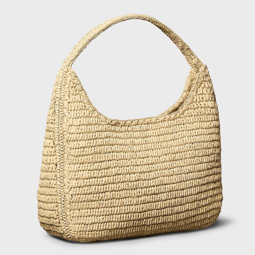 C.A.L.V.I.N K.L.E.I.N Bold Ck Raffia Sm Shoulder Bag LV04F3448G Brown
