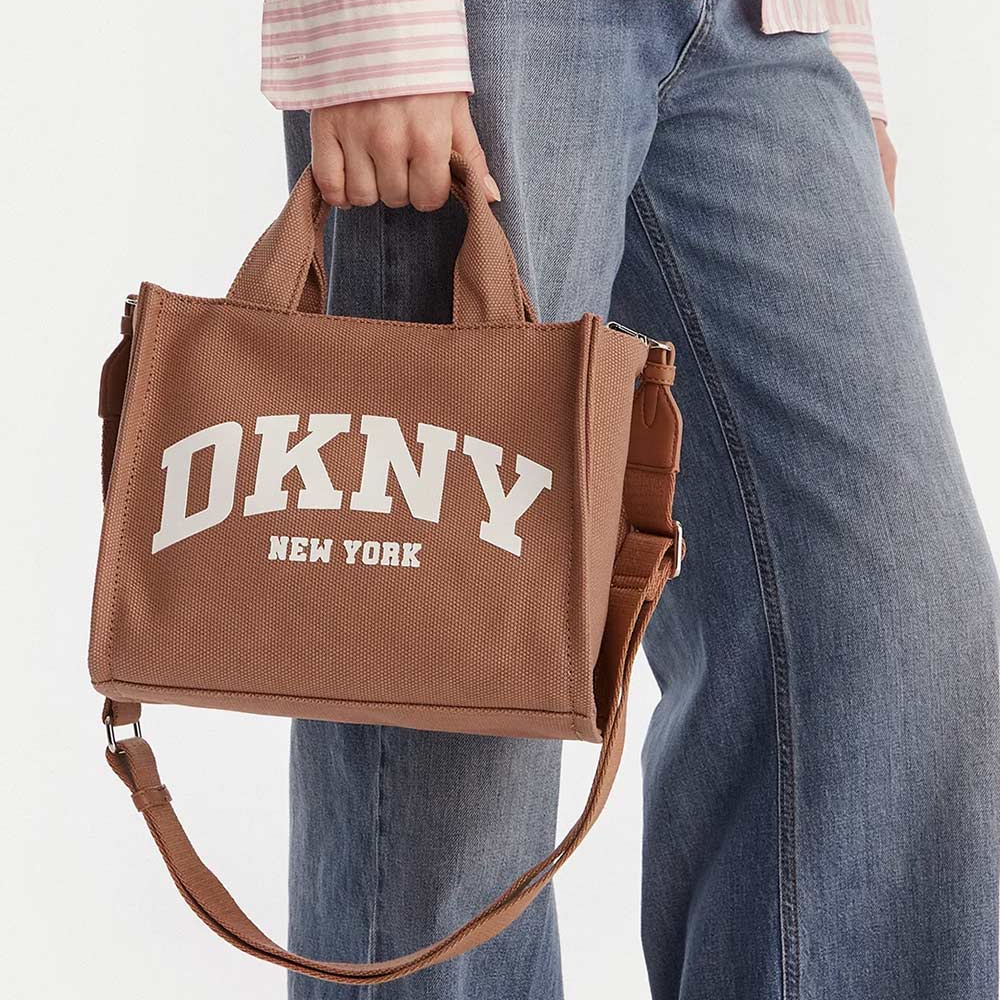 D.K.N.Y WOMEN'S Crossbody Bag HADLEE SMALL TOTE R41AOC80 CHOCOLATE