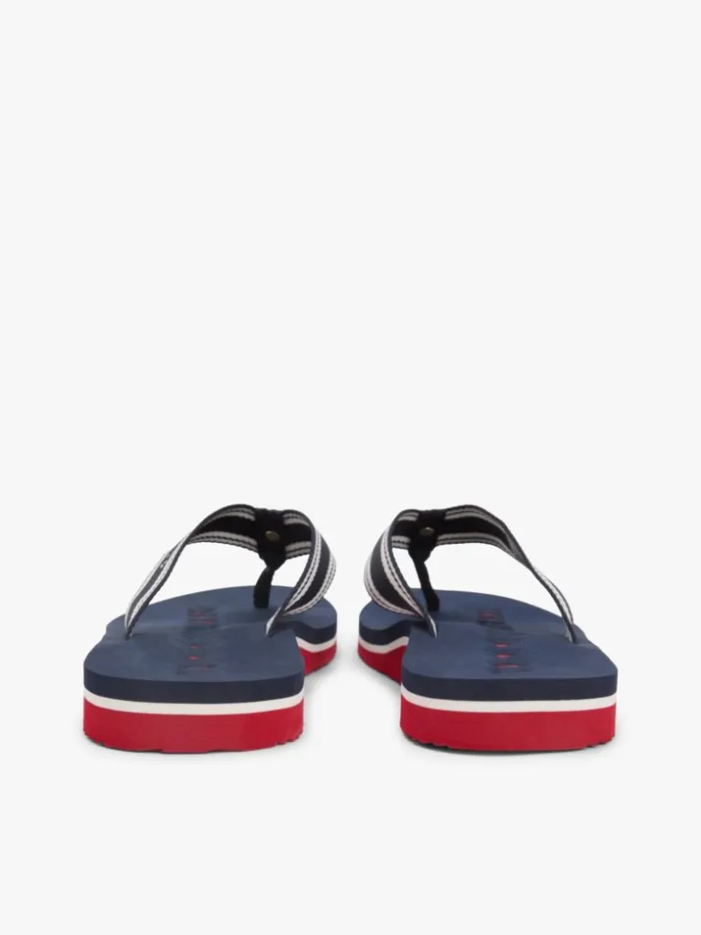 T.O.M.M.Y H.I.LF.I.G.E.R Women's Blue Flip-Flop Sandals