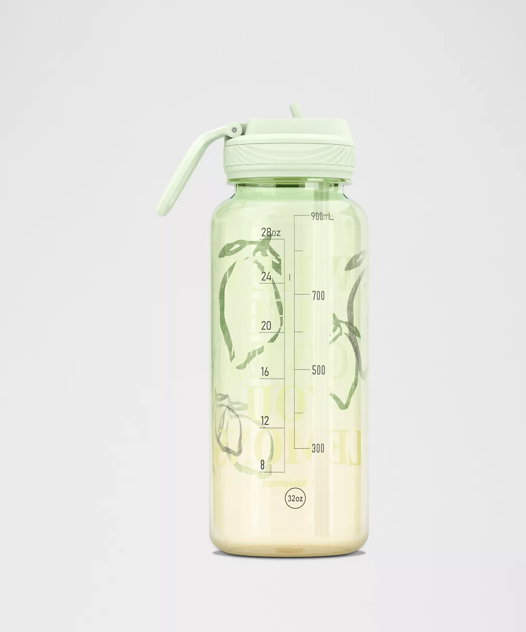 L.U.L.U.L.E.M.O.N Back to Life Sport Bottle 32oz Straw Lid Lemons Quote