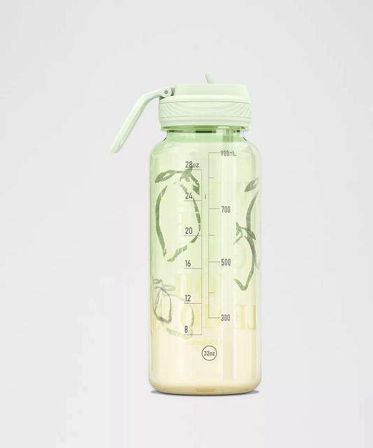 L.U.L.U.L.E.M.O.N Back to Life Sport Bottle 32oz Straw Lid Lemons Quote