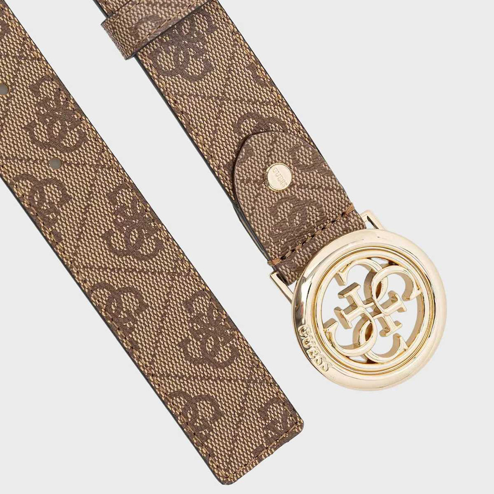 G.U.E.S.S BELT BW9357P6230 BROWN MONOGRAM