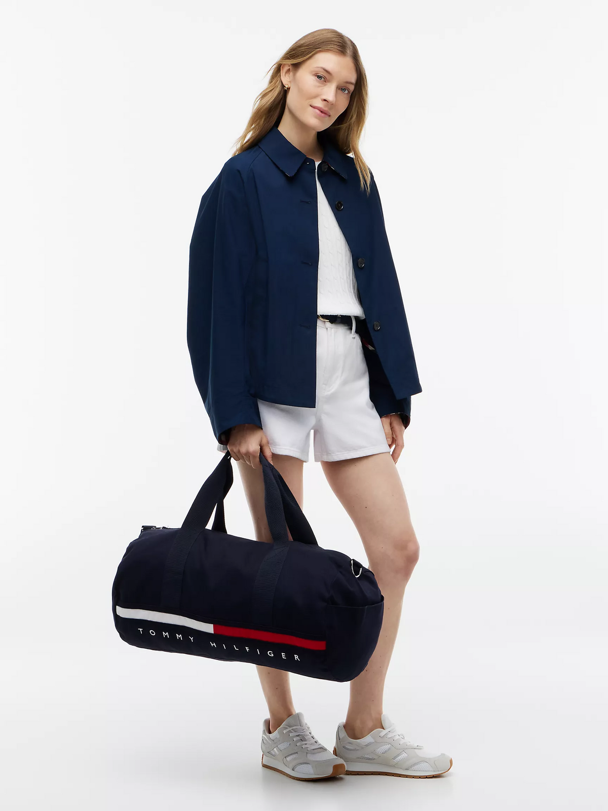 T.O.M.M.Y H.I.L.F.I.G.E.R Flag Stripe Logo Duffel Bag