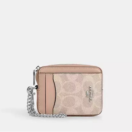 C.O.A.C.H Zip Card Case