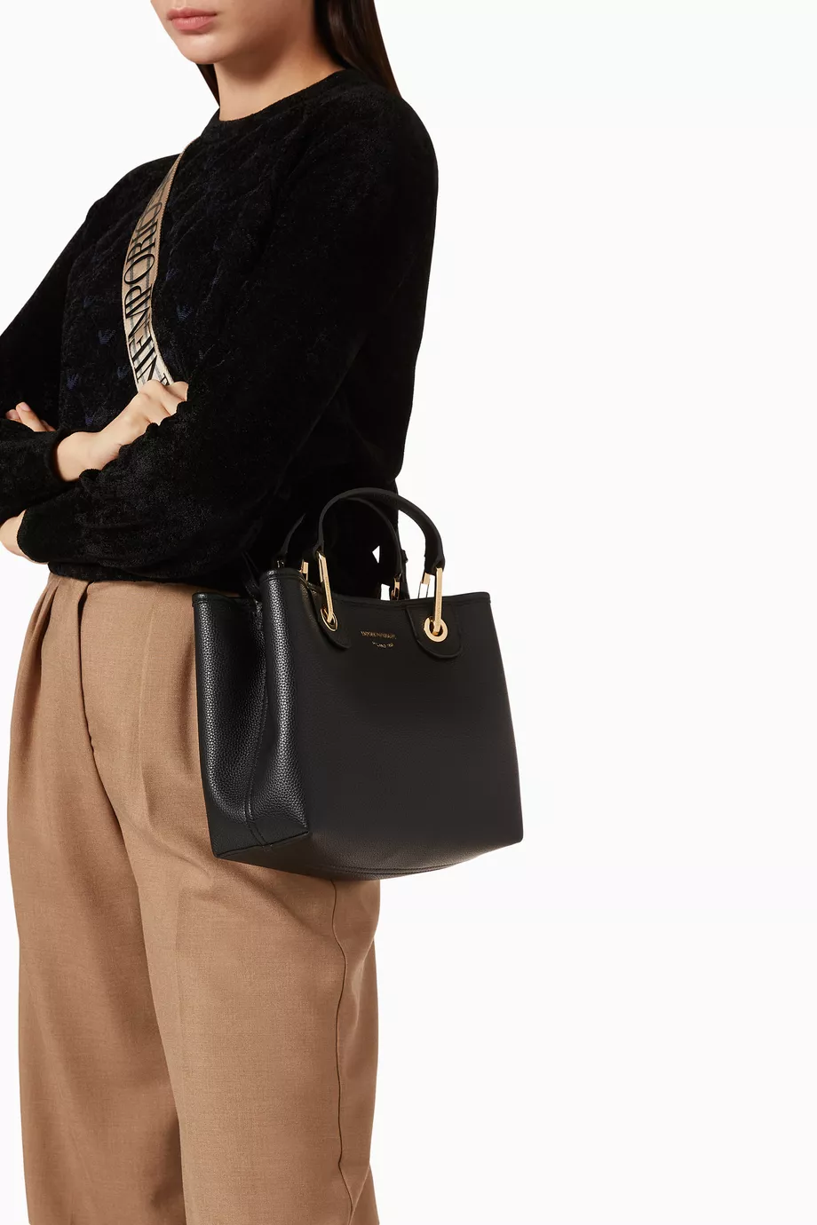 E.M.P.O.R.I.O A.R.M.A.N. MY EA Tote in Eco Leather
