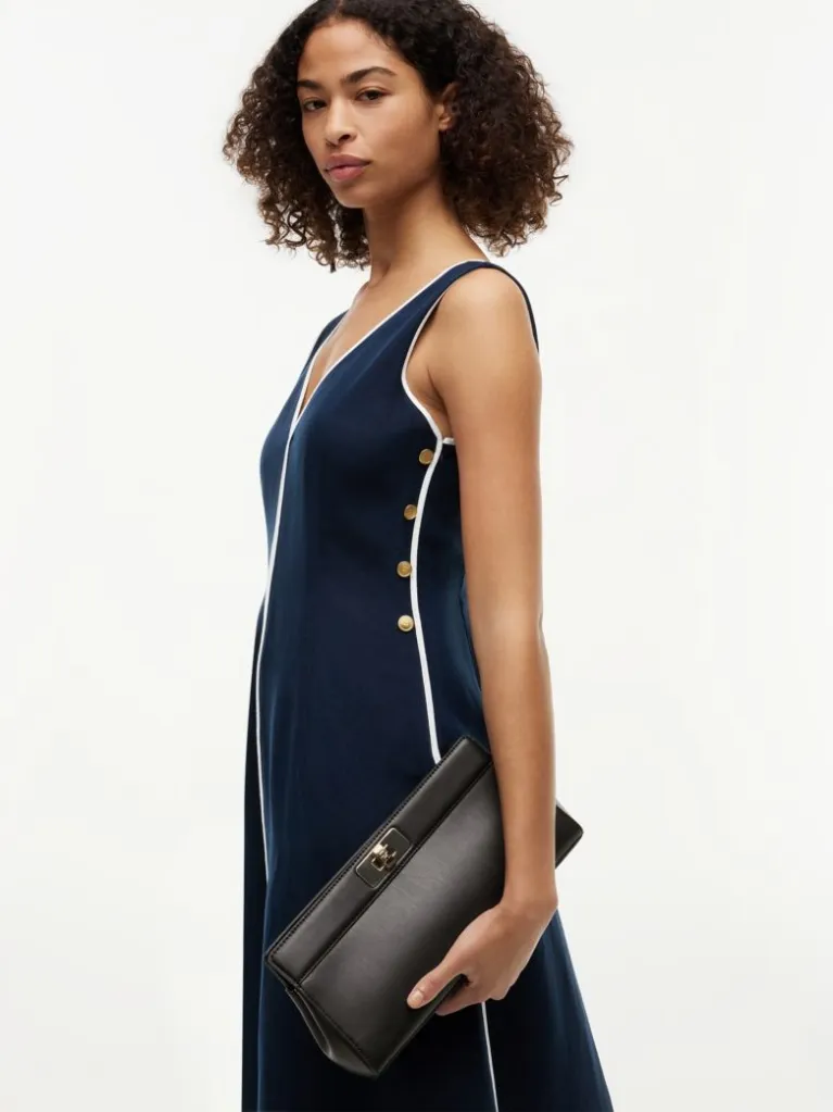 T.O.M.M.Y H.I.L.F.I.G.E.R Modern Chain TH Monogram Clasp Clutch