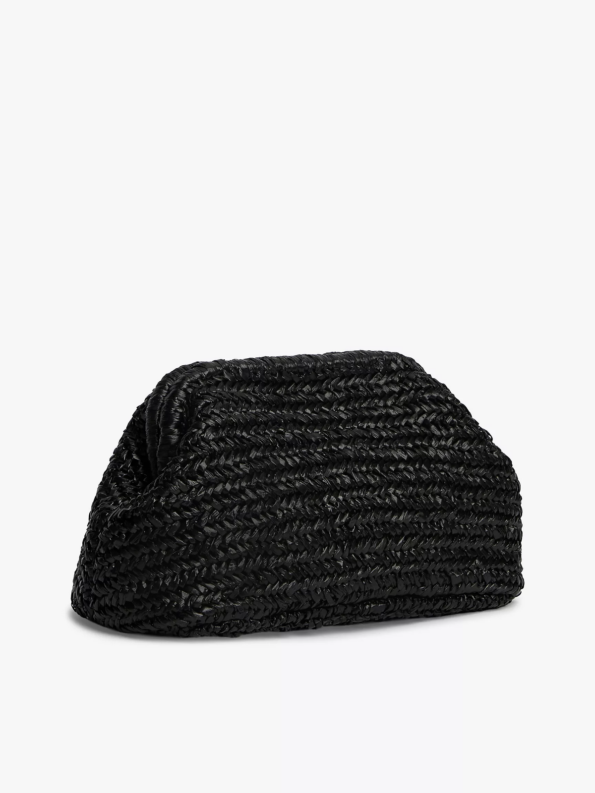 T.O.M.M.Y H.I.L.F.I.G.E.R Script Monogram Raffia Clutch