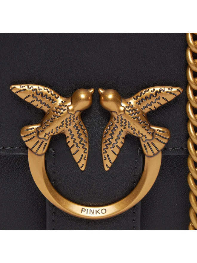 P.I.N.K.O Leather cell phone bag LOVE ONE SMART VITELLO SETA