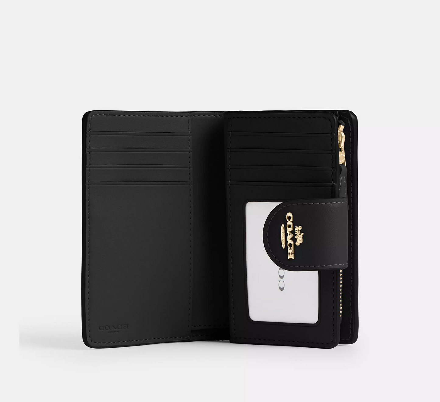 C.O.A.C.H Medium Corner Zip Wallet in Signature Canvas