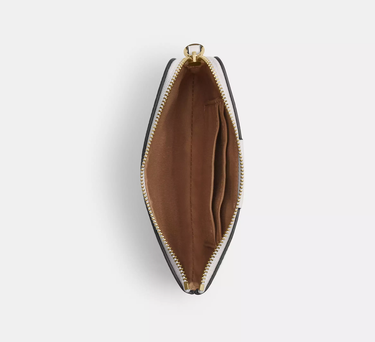 C.O.A.C.H Corner Zip Wristlet In Signature Canvas With Stripe