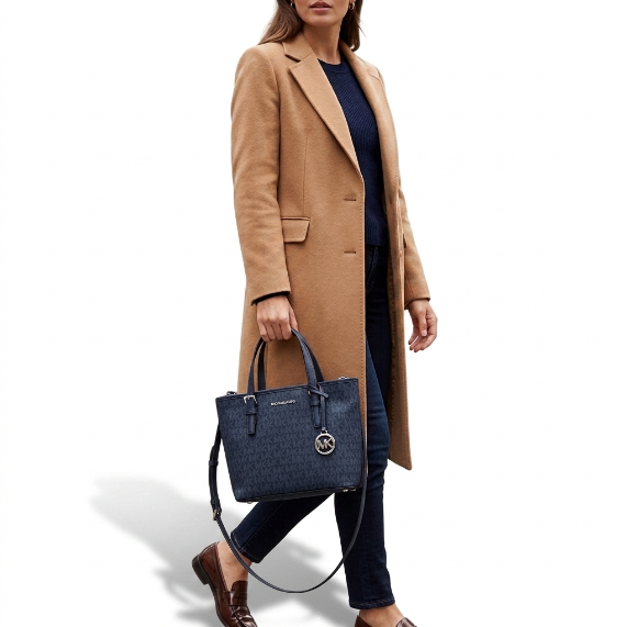 M.I.C.H.A.E.L K.O.R.S Jet Set Travel Extra-Small Logo Top-Zip Tote Bag - Women
