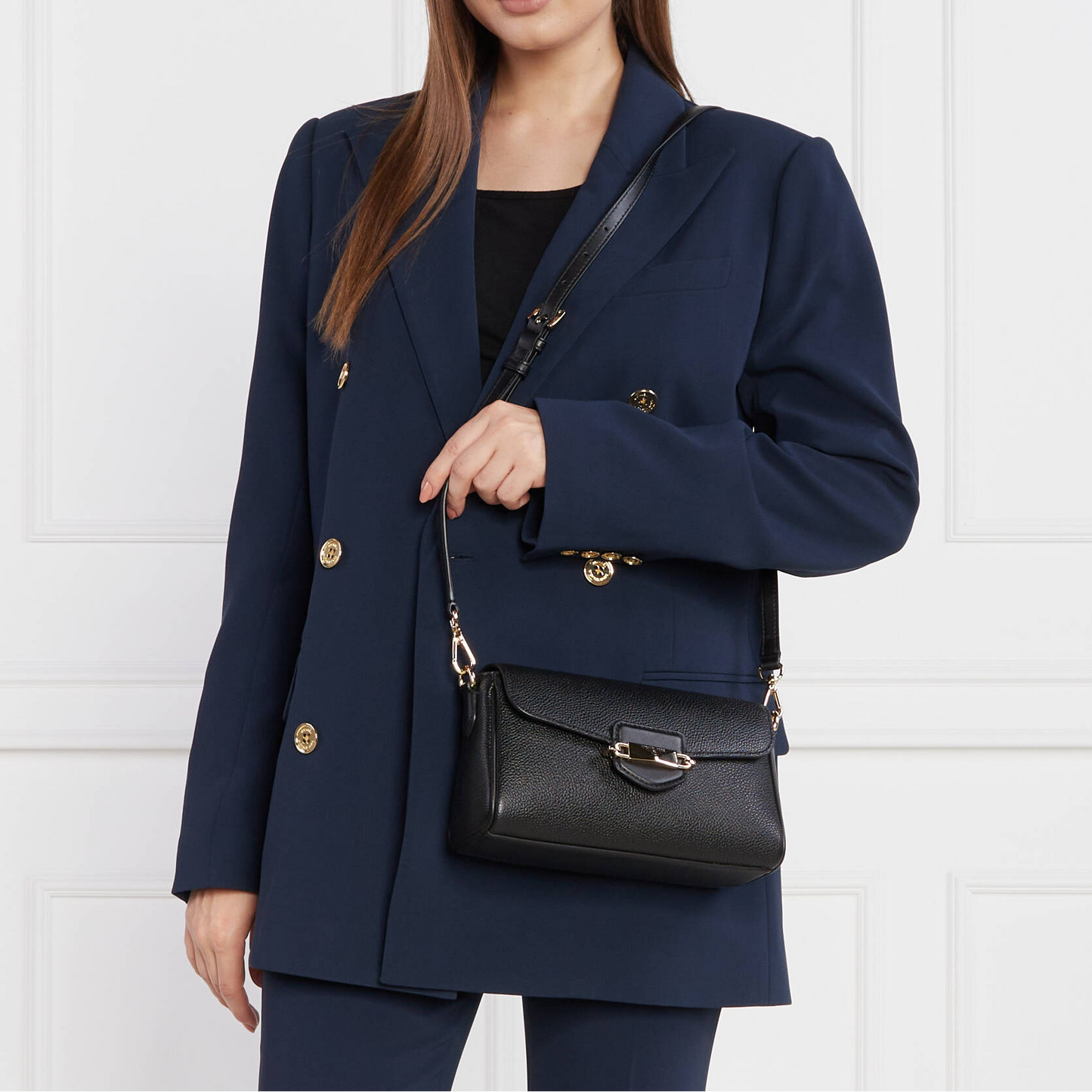 M.I.C.H.A.E.L K.O.R.S Leather Messenger Bag Crossbody