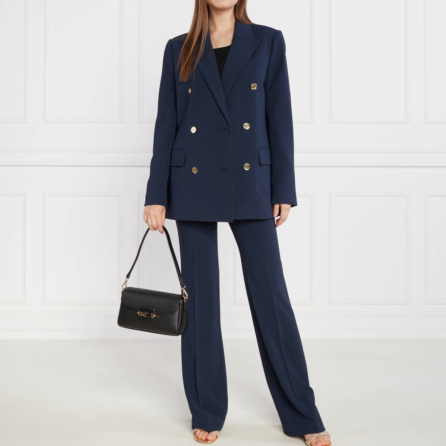 M.I.C.H.A.E.L K.O.R.S Leather Messenger Bag Crossbody