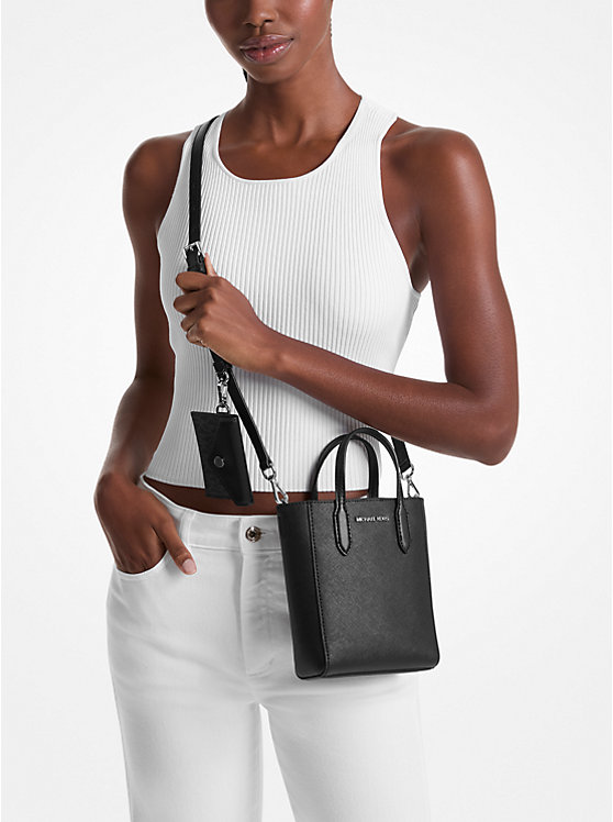 M.I.C.H.A.E.L K.O.R.S Vincent Extra-Small Saffiano Leather Crossbody Bag With Card Case