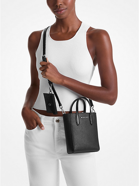M.I.C.H.A.E.L K.O.R.S Vincent Extra-Small Saffiano Leather Crossbody Bag With Card Case