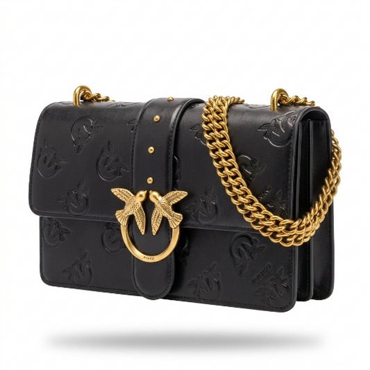 P.I.N.K.O Leather Shoulder Bag