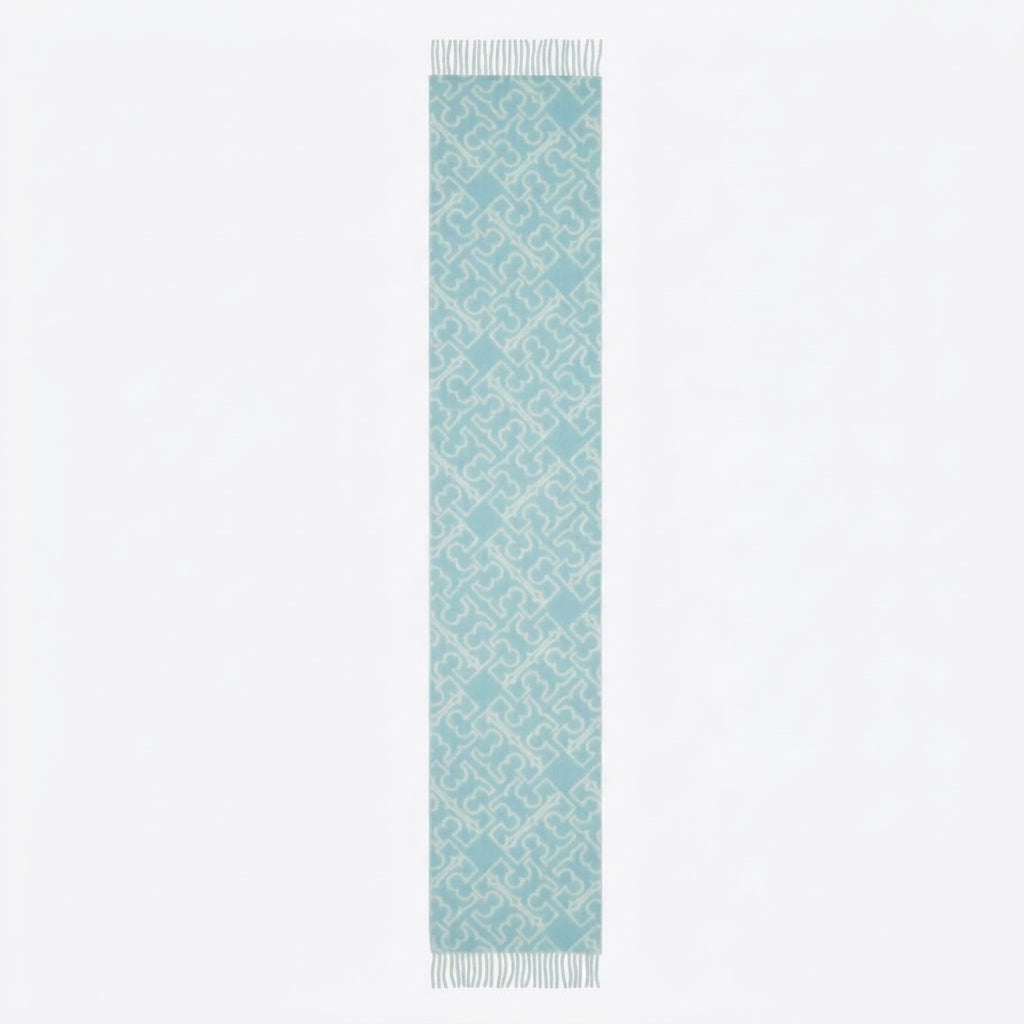 T.O.R.Y B.U.R.C.H PUZZLE LOGO SCARF