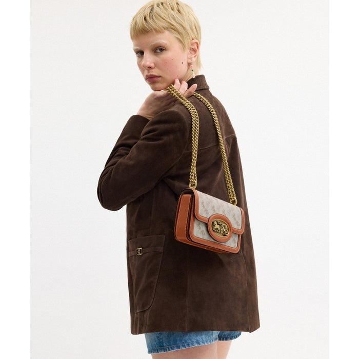 C.O.A.C.H Hero Shoulder Bag With Horse And Carriage Print