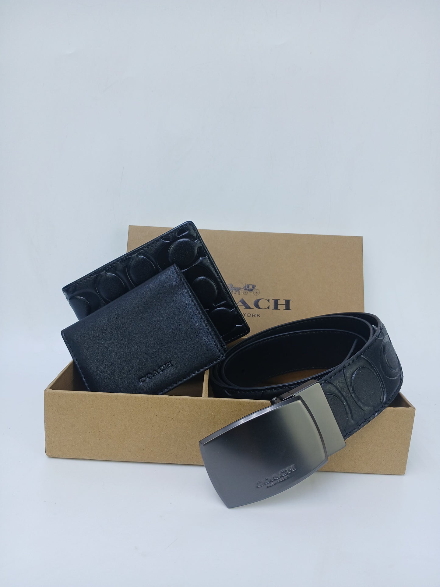 C.O.A.C.H Set Of Wallet , Card Holder & Belt