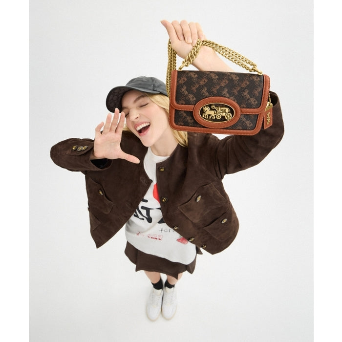 C.O.A.C.H Hero Shoulder Bag With Horse And Carriage Print