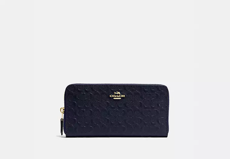 C.O.A.C.H Accordion Zip Wallet In Signature