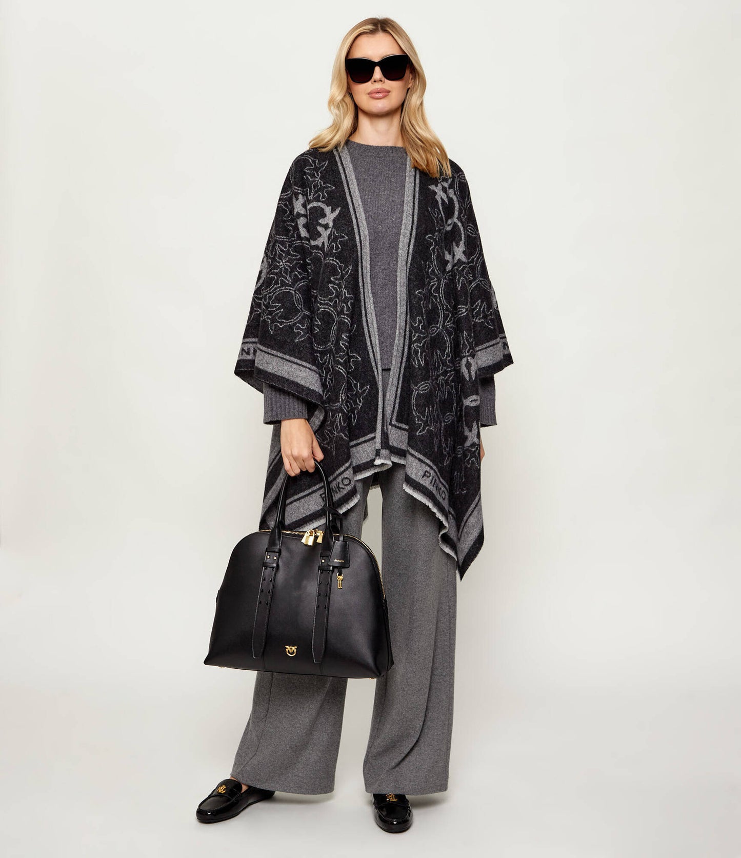 P.I.N.K.O Bowling Maxi Leather Bag