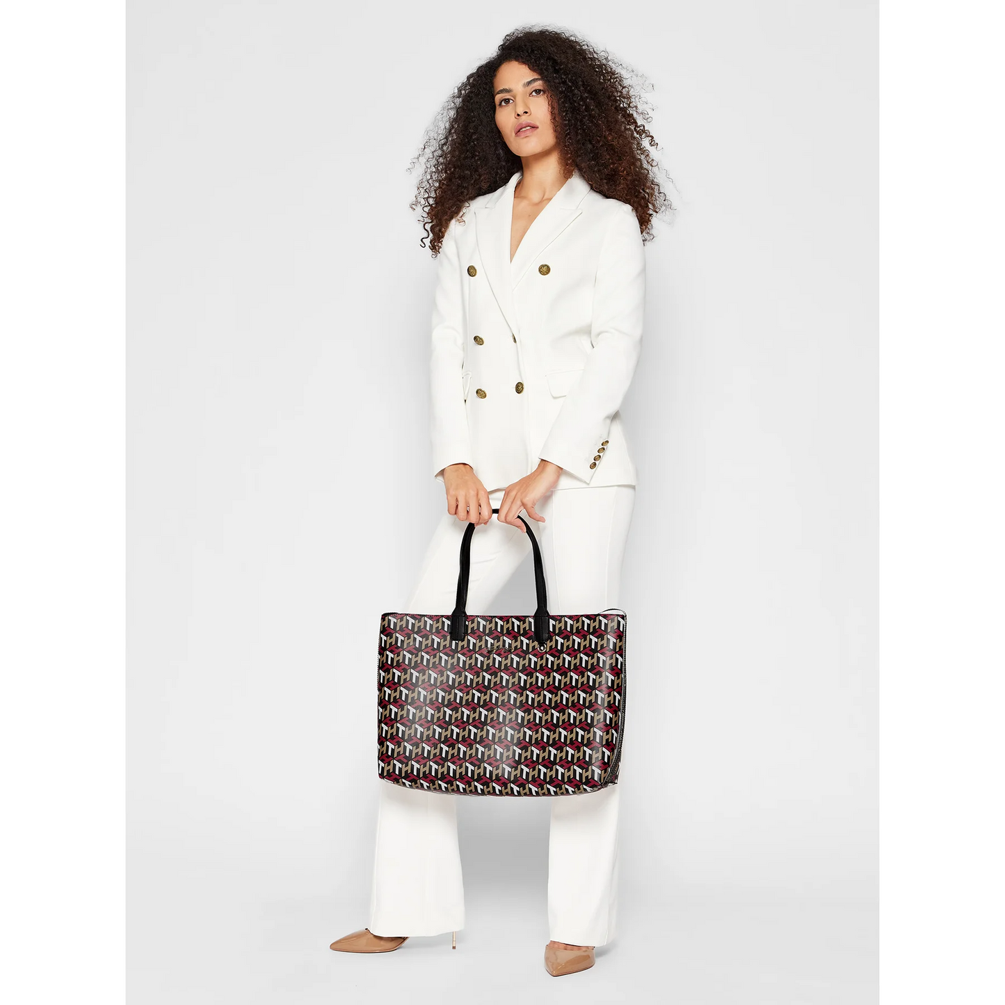 T.O.M.M.Y H.I.L.F.I.G.E.R Iconic Tommy Tote Bag Monogram (Reversible)