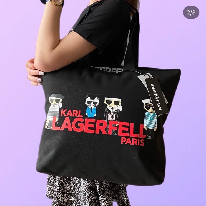 K.A.R.L. L.A.G.E.R.F.E.L.D. Kristen Large Tote Bag