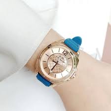 C.O.A.C.H Boyfriend Watch ROSE GOLD - TURQUOISE