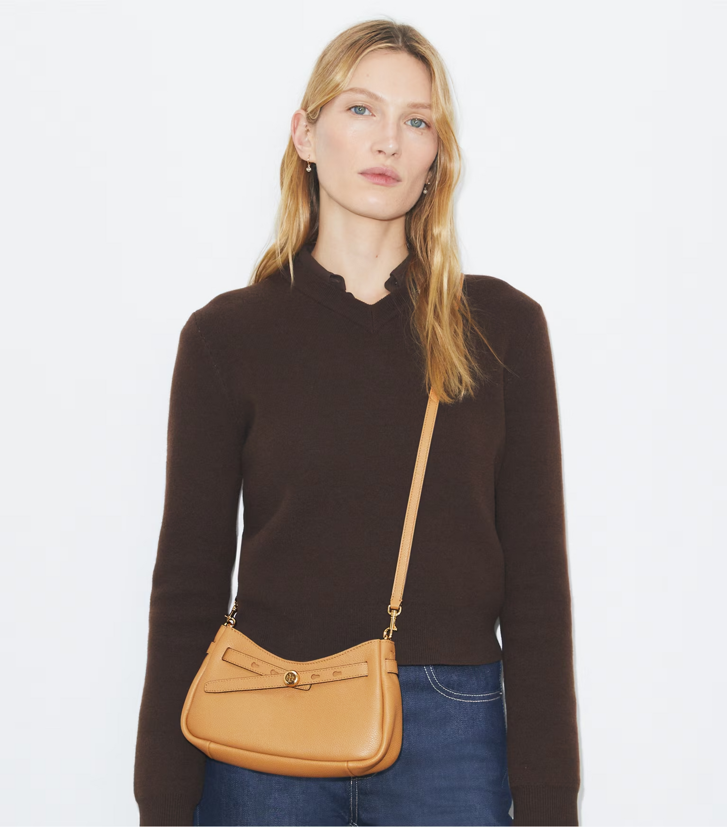 T.O.R.Y B.U.R.C.H ROMY ZIP TOP CROSSBODY