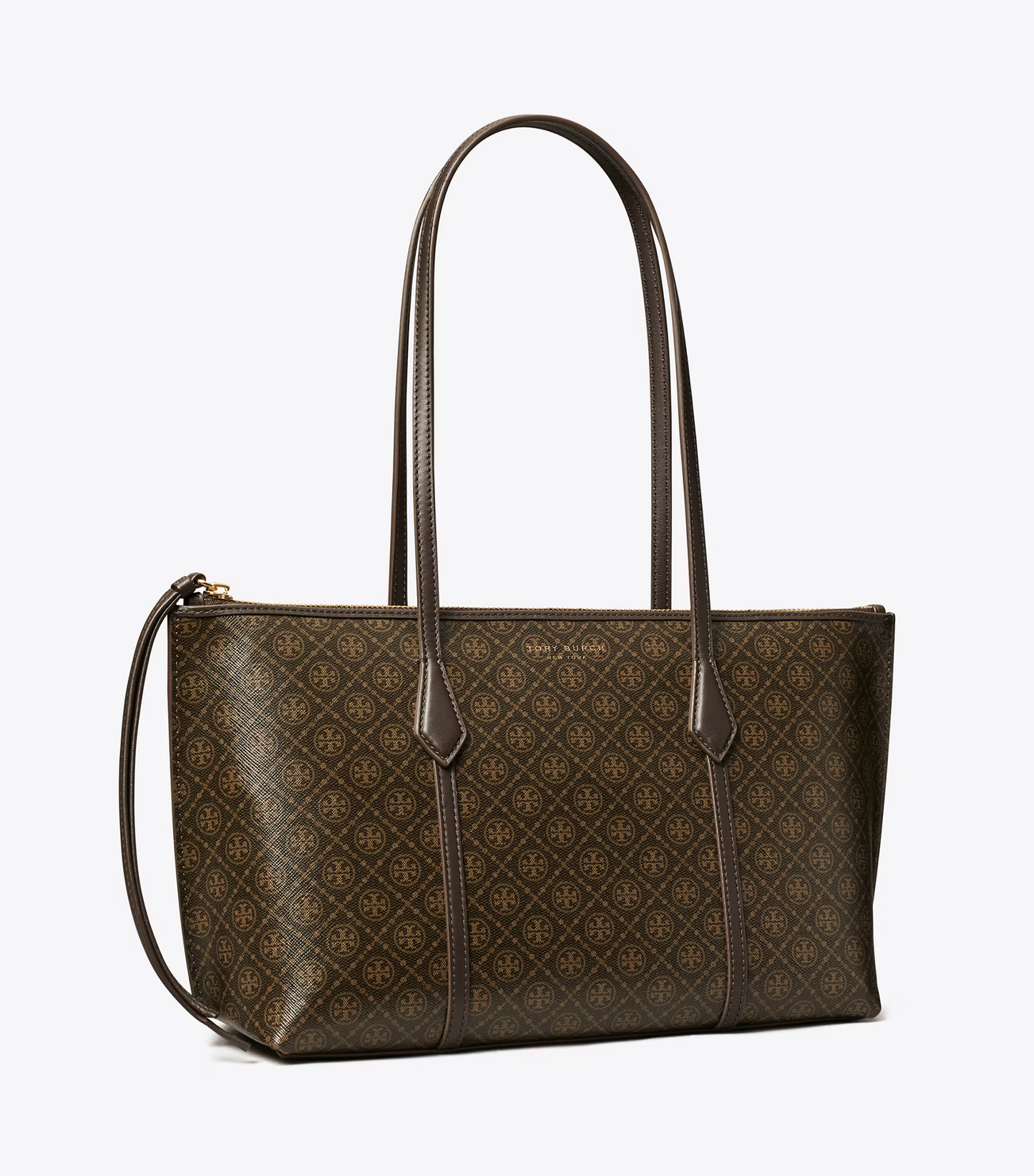 T.O.R.Y B.U.R.C.H PERRY COATED CANVAS TOTE