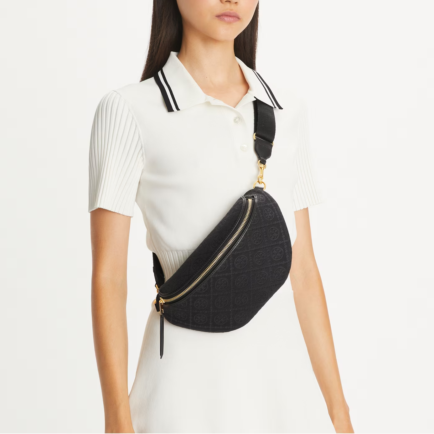 T.O.R.Y B.U.R.C.H T MONOGRAM BELT BAG