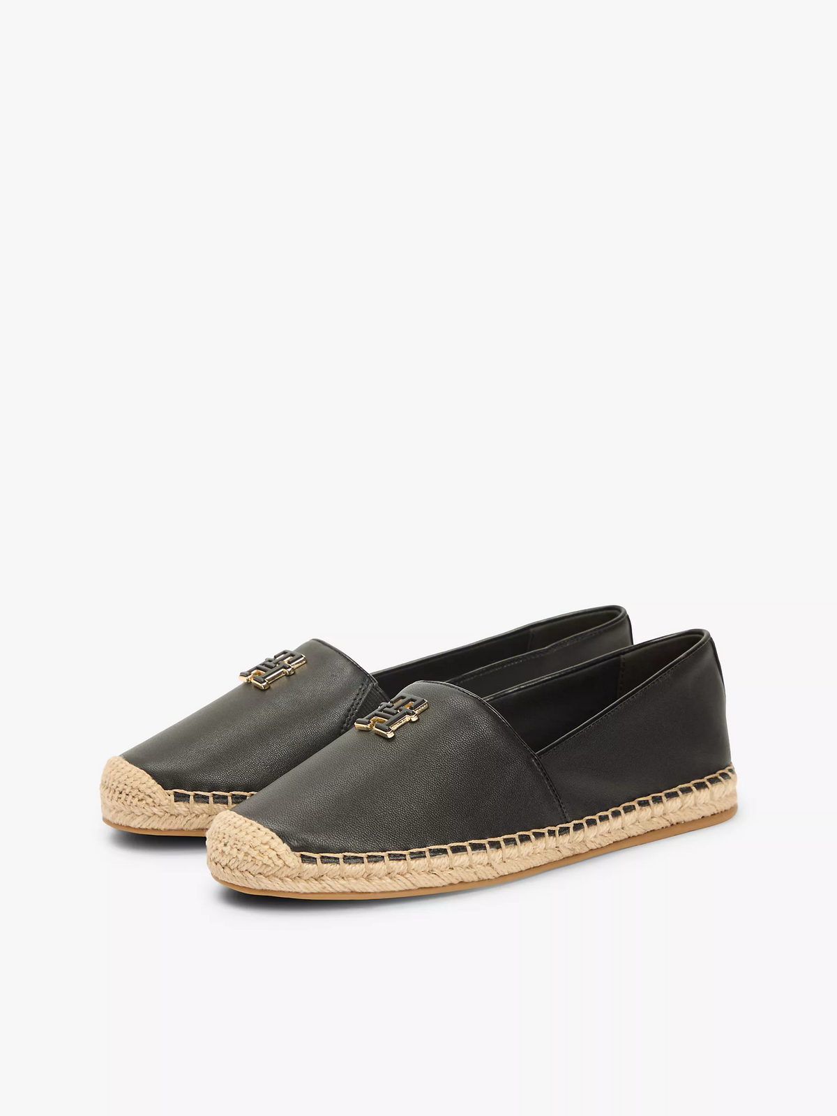 T.O.M.M.Y H.I.L.F.I.G.E.R TH Monogram Leather Espadrille