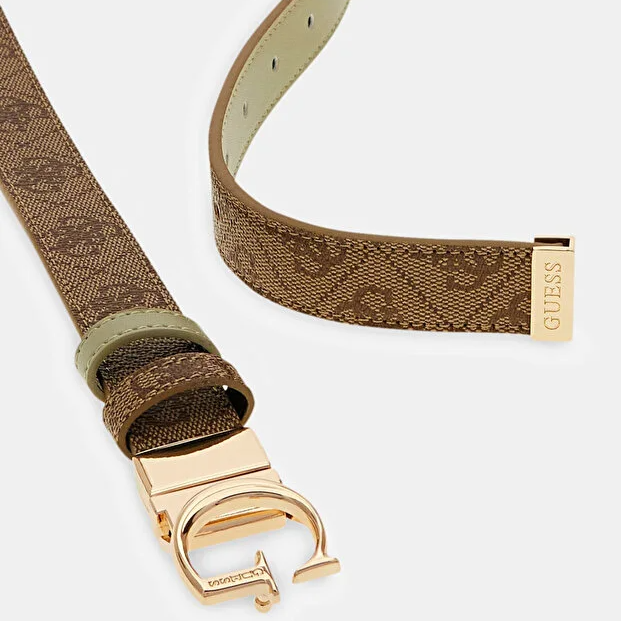 G.U.E.S.S BELT Reversible BW9349P6225 BROWN MONOGRAM
