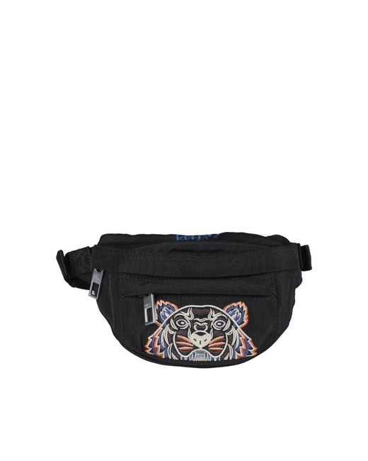 K.E.N.Z.O Burgundy Neoprene Tiger Bumbag